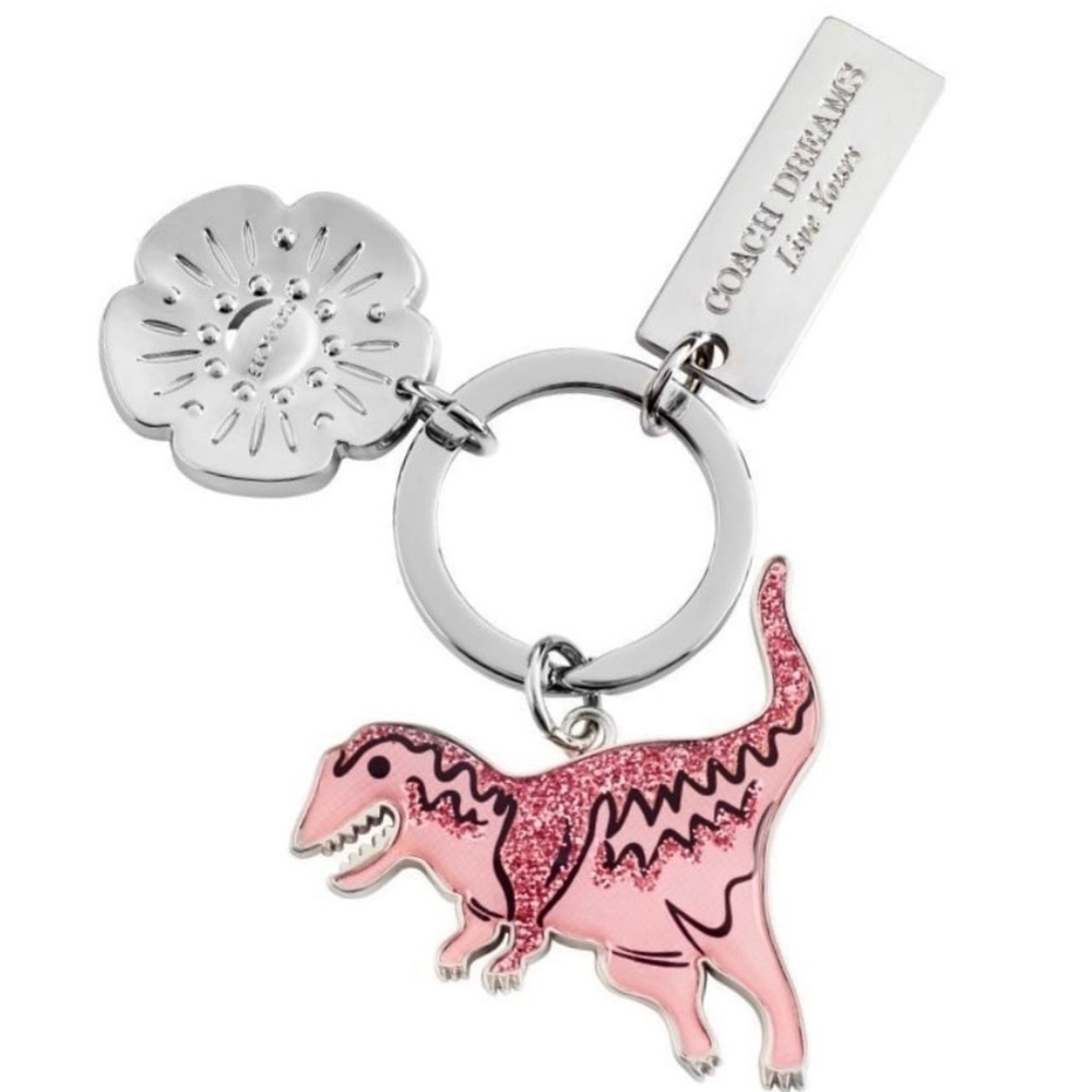 COACH Pink REXY Dreams Bag Charm Keyring